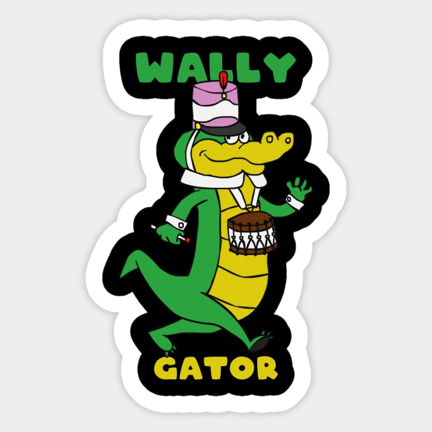 Wally Gator Sticker by lazymost